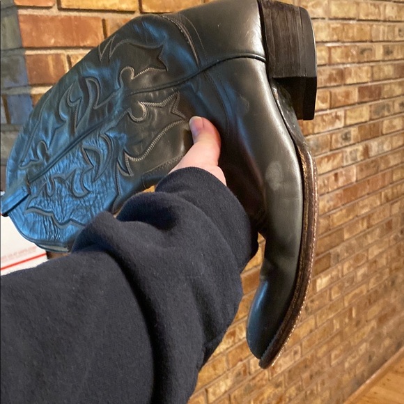 Stylish Silverish Gray Cowboy Boots - Picture 7 of 9